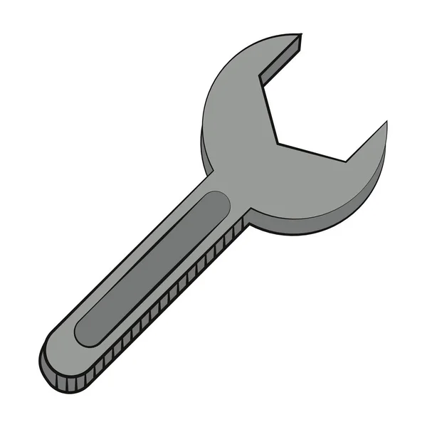 Equipamento de manutenção de suporte de chave inglesa — Vetor de Stock