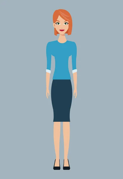 Femme personnage membre communauté — Image vectorielle