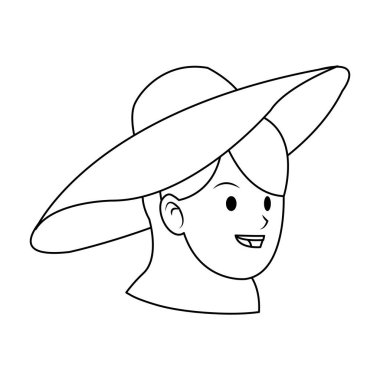 kadın karikatür simgesi