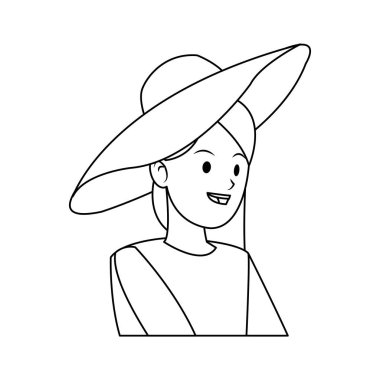 kadın karikatür simgesi