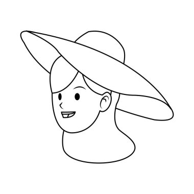 kadın karikatür simgesi