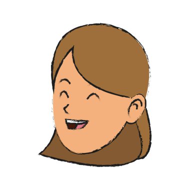 kadın karikatür simgesi