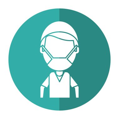 erkek cerrah tıbbi profesyonel gölge