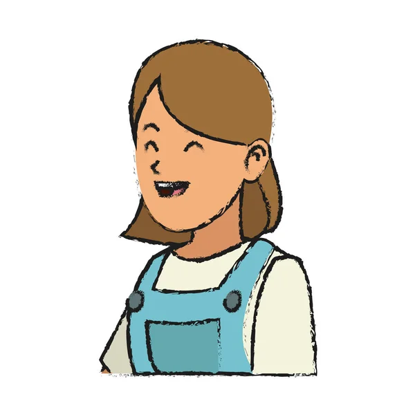 Simple Cartoon Illustration Of A Cute Girl Royalty Free SVG, Cliparts,  Vectors, and Stock Illustration. Image 13593668.