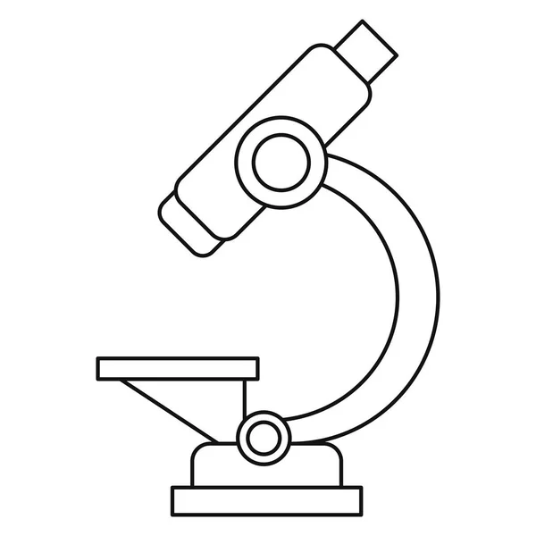 Laboratório microscópio equipamento ícone linha fina —  Vetores de Stock