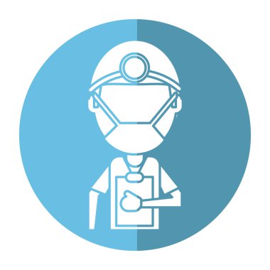 Doktor profesyonel ameliyat maskesi şapka Pano gölge