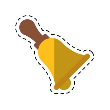 çizgi film retro okul zili kolu