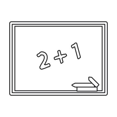 Kara tahta sınıf okul tebeşir ince çizgi