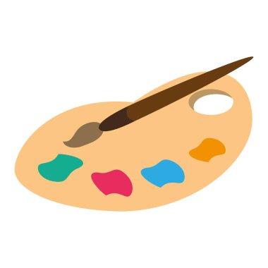 palet renk boya fırçası