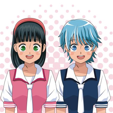 Anime kızlar üniforma üniversite Japonca