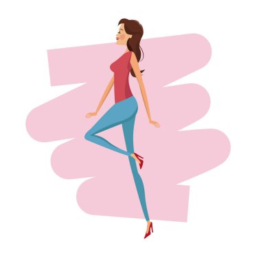 mutlu kadın moda ince