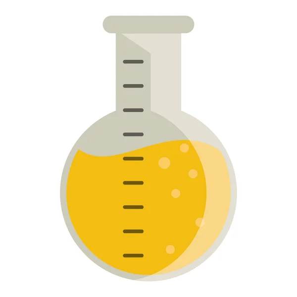 Laboratorium kolf glas vloeistof — Stockvector