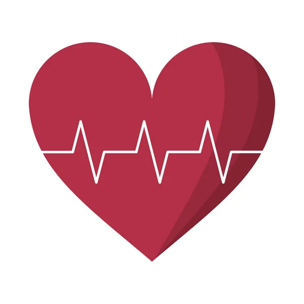 心臓パルス リズム有酸素運動 — ストックベクタ