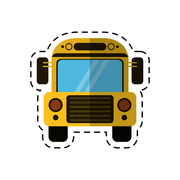 Cartoon schoolbus vervoer ontwerp — Stockvector