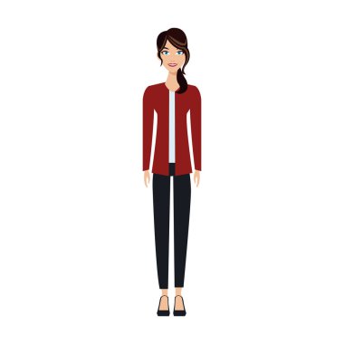 kadın karikatür simgesi