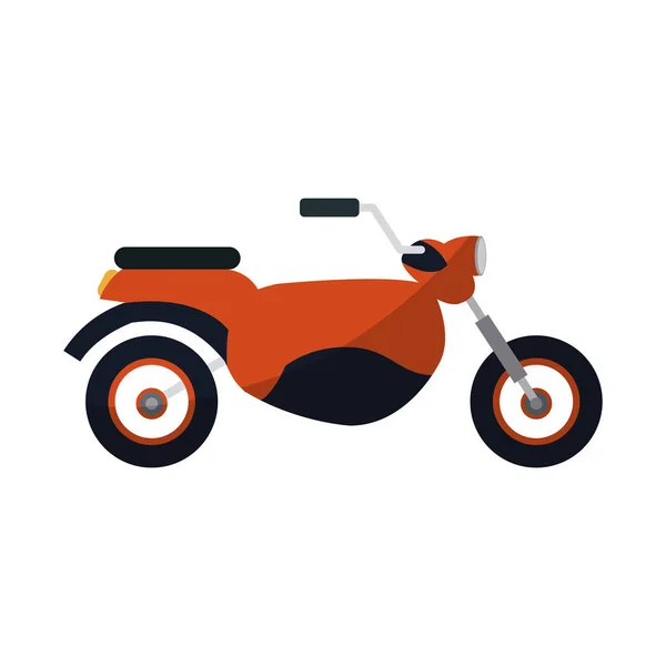 Red motorcycle icon — Stock Vector