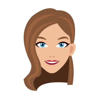 kadın karikatür simgesi