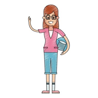 kadın karikatür simgesi