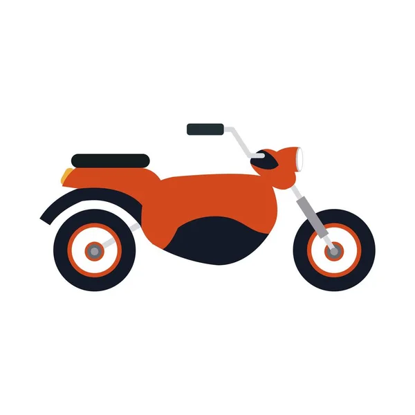 Красный значок мотоцикла — стоковый вектор
