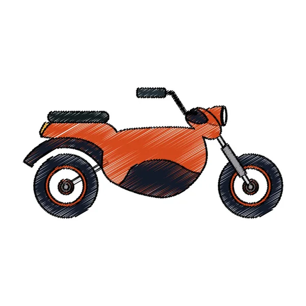 Icono del vehículo de motocicleta — Vector de stock