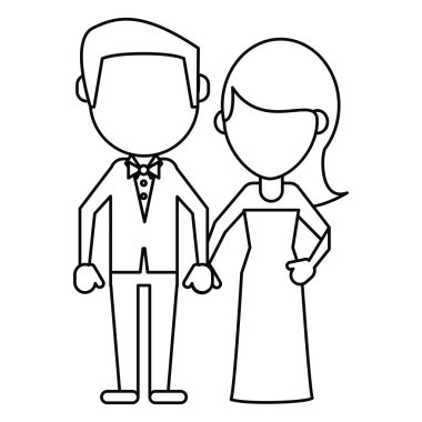 damat ve gelin iki ince çizgi