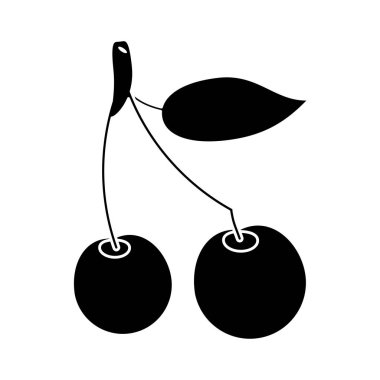 kiraz berry beslenme simgesi piktogram