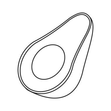 Avokado hasat beslenme ince çizgi