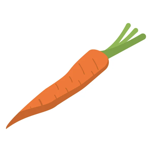 Zanahoria vegetal nutrición icono — Vector de stock