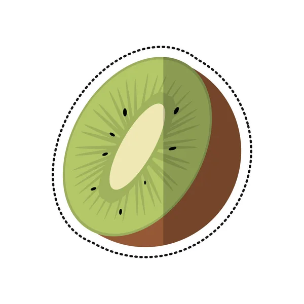 Икона тропических фруктов киви — стоковый вектор
