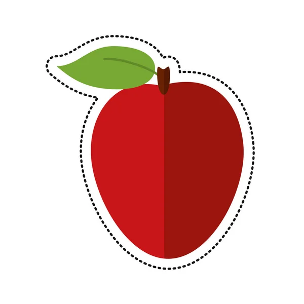 Cartoon Apfel reife Früchte Symbol — Stockvektor