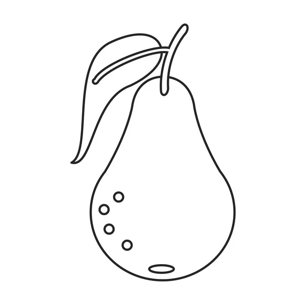 梨果营养图标细线 — 图库矢量图片