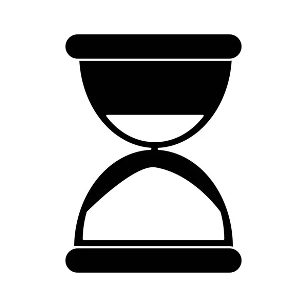 Sand clock time pictogram — Stock Vector
