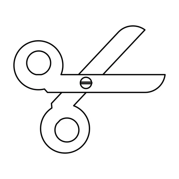 Тонкая линия инструмента scissorsschool — стоковый вектор