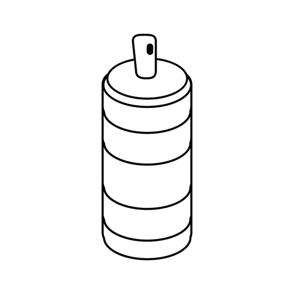 Spraydosenbehälter dünne Linie — Stockvektor