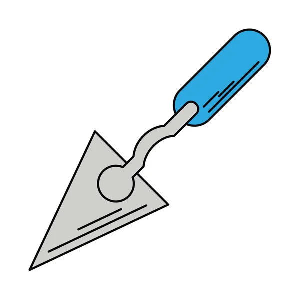 Spachtelbau-Werkzeug-Symbol — Stockvektor