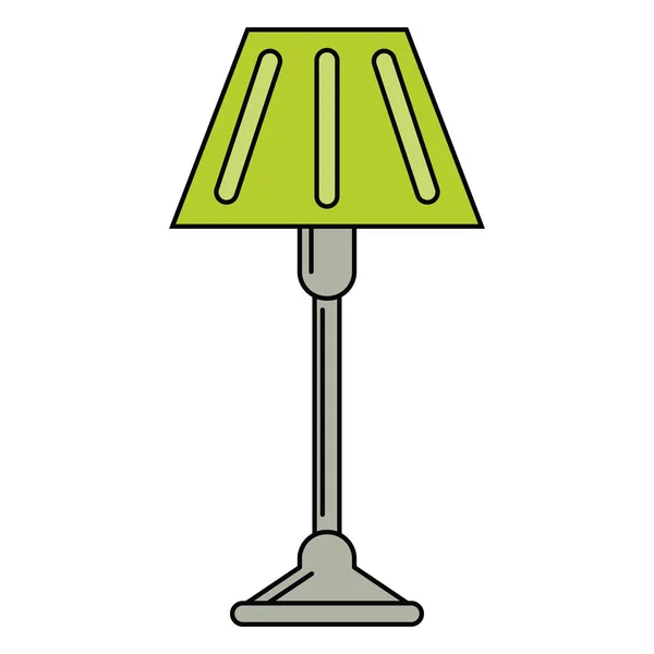 Floor lamp decoration icon — Stock Vector