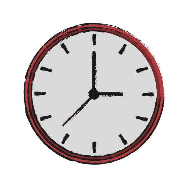 Horloge pictogramafbeelding — Stockvector