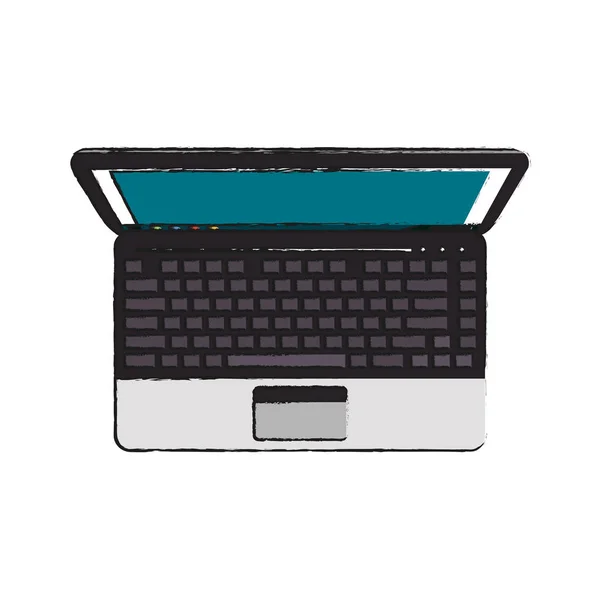 Laptop computer icoon — Stockvector