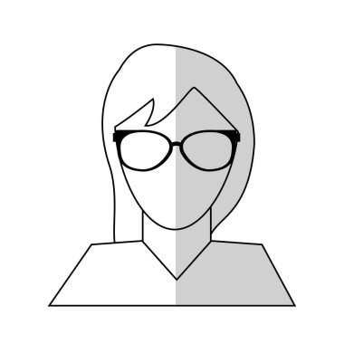 kadın karikatür simgesi