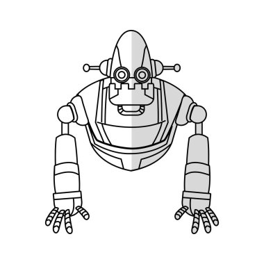 robot çizgi film simgesi