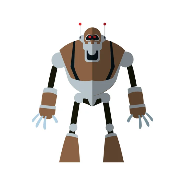 로봇 만화 아이콘 — 스톡 벡터