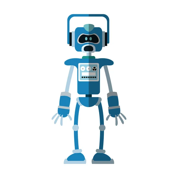 Robot cartoon icon — Stock Vector