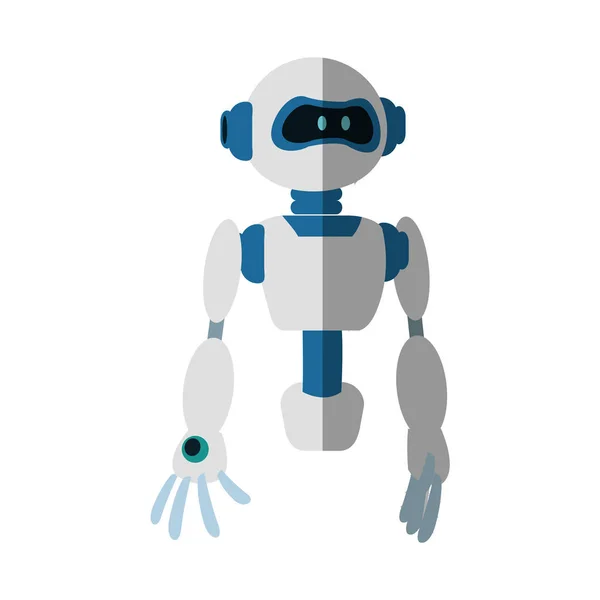 Robot cartoon icoon — Stockvector