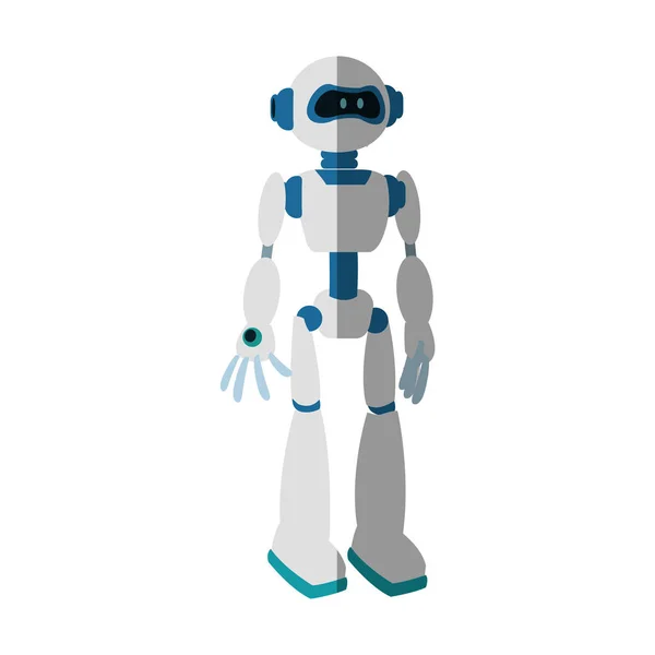 Robot cartoon icoon — Stockvector