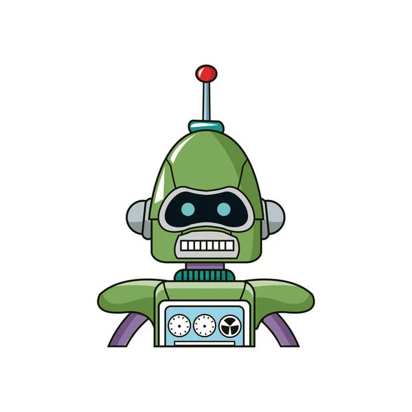 Icono de dibujos animados robot — Vector de stock