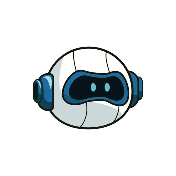 Robot cartoon icon — Stock Vector