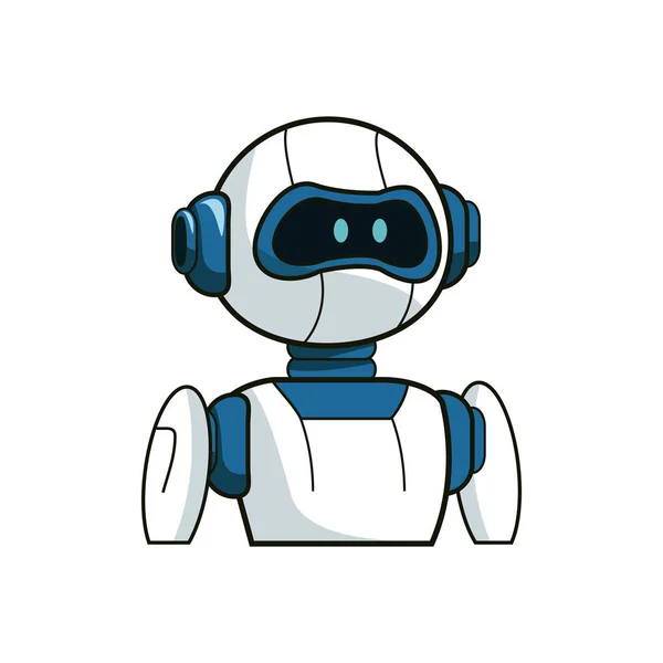 Робот мультфільм значок — стоковий вектор
