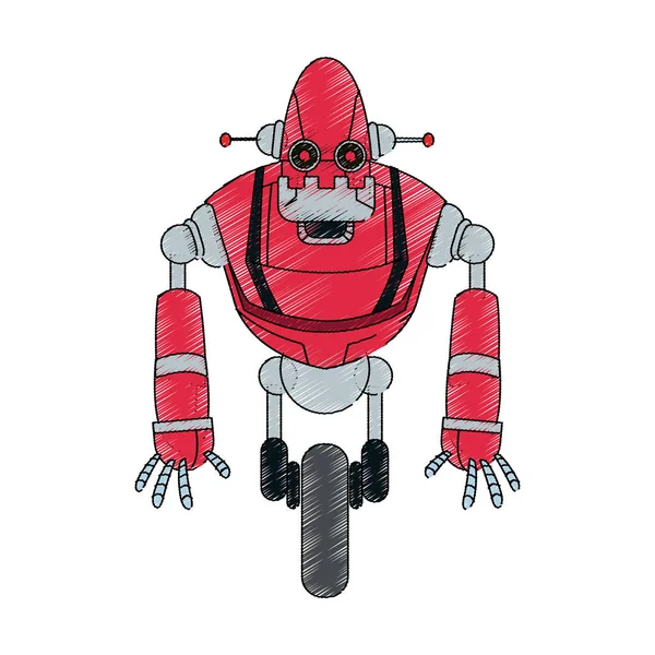 Robot çizgi film simgesi — Stok Vektör