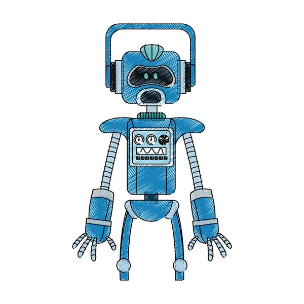 Ícone de desenho animado robô —  Vetores de Stock