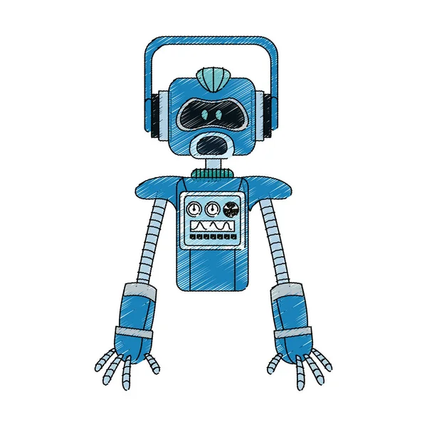 Ícone de desenho animado robô —  Vetores de Stock